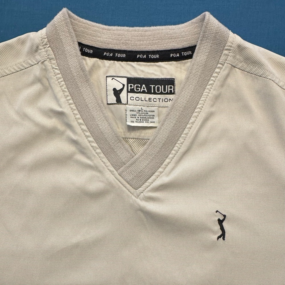 PGA Tour Cream Lightweight Shirt Jacket